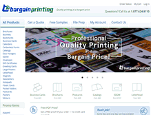 Tablet Screenshot of bargainprinting.com
